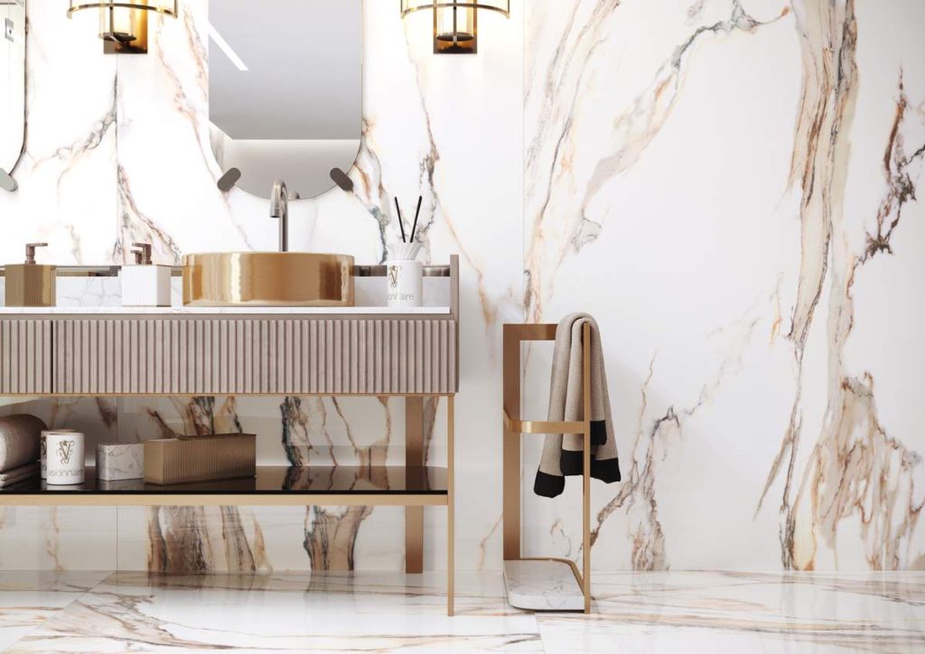 Marble tiles