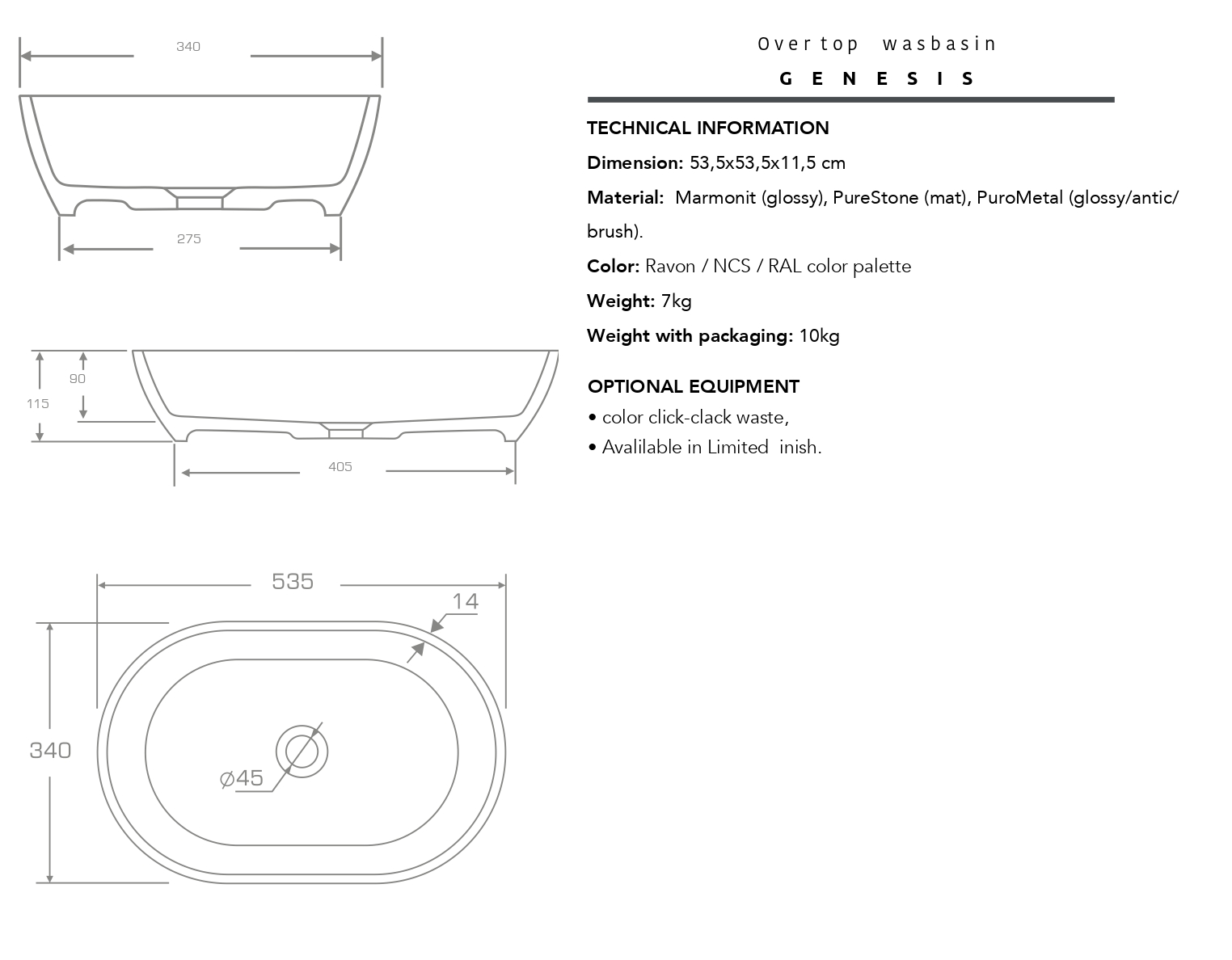 Genesis Washbasin