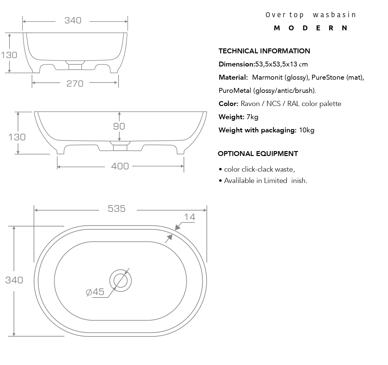 Modern Washbasin