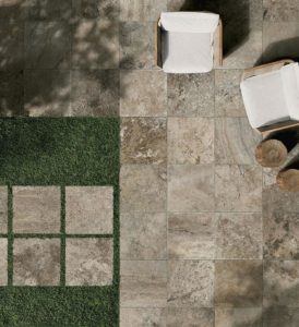 travertine porcelain pavers