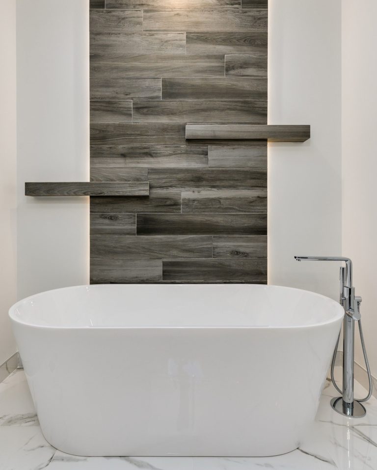 bathroom remodeling floating shelves with bathtub