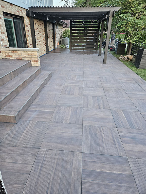 porcelain paver patio remodeling